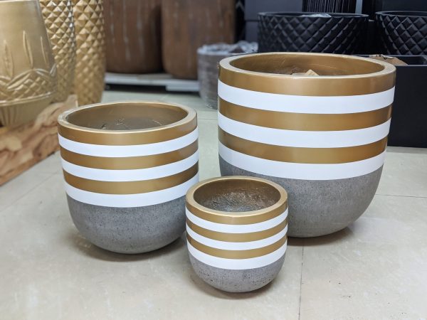 Chậu Xi Măng Fiber Hoạ Tiết