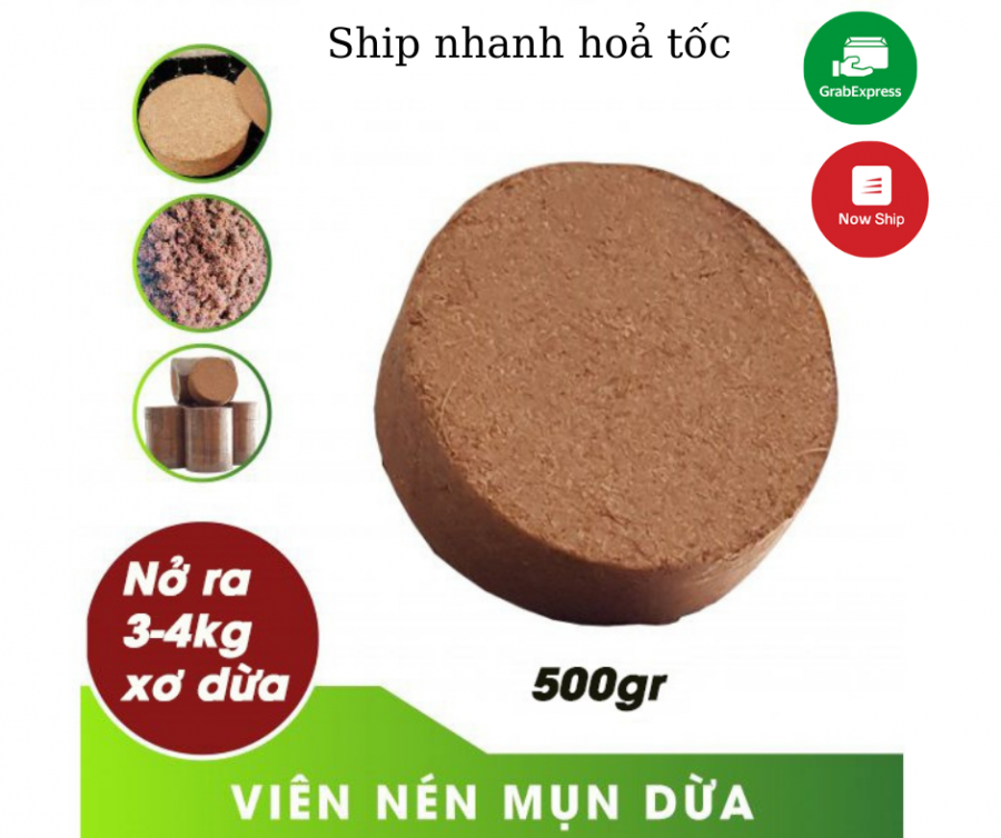 Viên nén xơ dừa