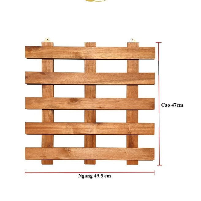 Kích thước khung gỗ treo tường 49.5 x 47cm