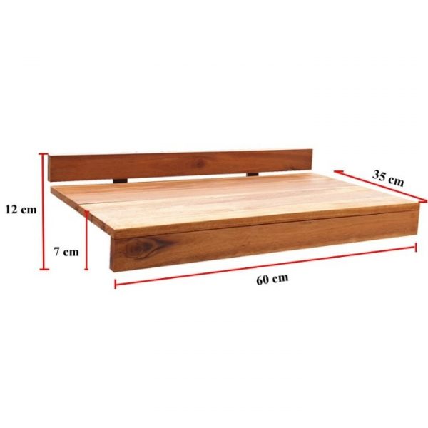 Bàn cài gỗ ban công gỗ tràm kích thước 60x35cm, dày 7-12cm