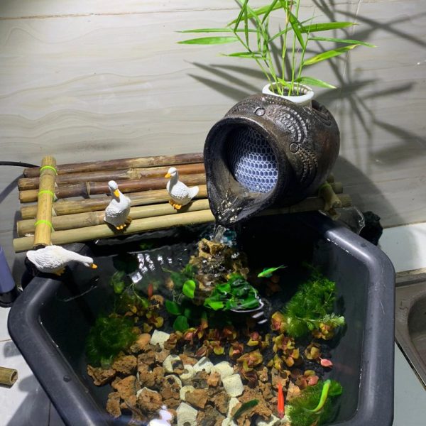 Chum lọc nước gốm bể cá tạo oxy, tiểu cảnh phong thủy - iGar Decor
