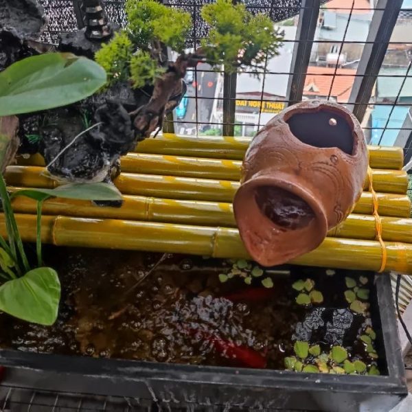 Chum lọc nước gốm bể cá tạo oxy, tiểu cảnh phong thủy - iGar Decor