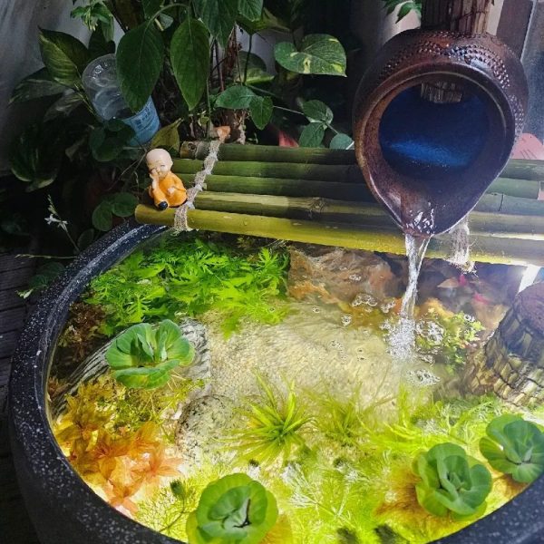 Chum lọc nước gốm bể cá tạo oxy, tiểu cảnh phong thủy - iGar Decor